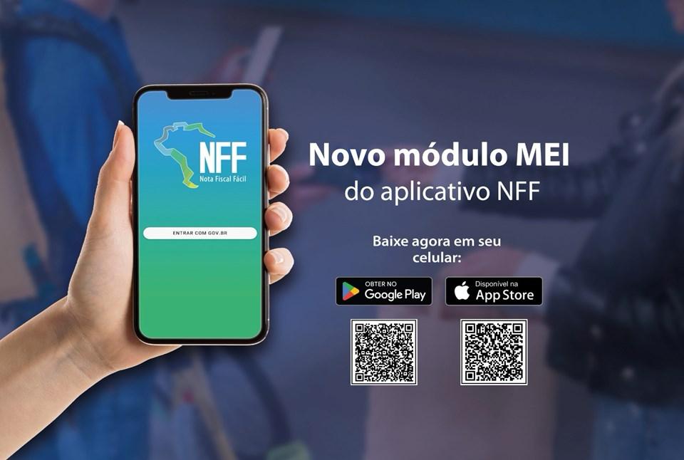Material informativo do novo módulo MEI do aplicativo Nota Fiscal Fácil